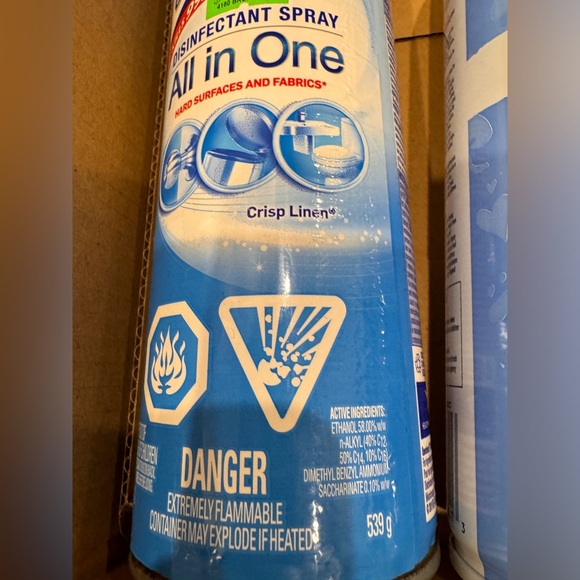 2 Large Lysol Disinfectant spray & Home and
Carpet Spray 19 Oz and 16 Oz - Picture 4 of 5